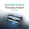 Baseus Autós Töltő - A+A Dual Quick Charge 3.0 30W (Fekete)