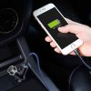 Baseus autós töltő Y-type dual USB + szivargyújtó hosszabbított, 3,4A (fekete)