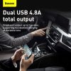 Baseus Grain Pro 2x USB 4.8A autós töltő  (fekete)