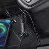 Baseus autós töltő Share Together C+U / Cigarette lighter socket, PPS, PD3.0, QC4.0+, SCP, 120W (szürke)