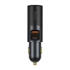 Baseus autós töltő Share Together C+U / Cigarette lighter socket, PPS, PD3.0, QC4.0+, SCP, 120W (szürke)