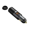 Baseus autós töltő Share Together C+U / Cigarette lighter socket, PPS, PD3.0, QC4.0+, SCP, 120W (szürke)