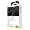 Baseus autós töltő 2USB 4.8A 24W LCD kijelzővel (Szürke)