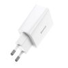 Baseus speed mini gyorstöltő, USB + USB-C, PD, 3A, 20 W (fehér)