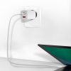 Baseus GaN2 Lite fali töltő, USB + USB-C, 65 W, EU (Fehér)