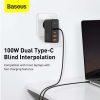 Baseus GaN2 Pro fali töltő, 2x USB + 2x USB-C, 100W, EU (Fekete)