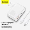 Baseus GaN2 Pro fali töltő, 2x USB + 2x USB-C, 100W, EU (Fehér)