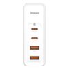 Baseus GaN2 Pro fali töltő, 2x USB + 2x USB-C, 100W, EU (Fehér)