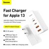 Baseus GaN2 Pro fali töltő, 2x USB + 2x USB-C, 100W, EU (Fehér)