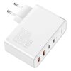 Baseus GaN2 Pro fali töltő, 2x USB + 2x USB-C, 100W, EU (Fehér)