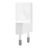 Baseus 30W GaN5 Mini Fali Töltő (Fehér) (32059)