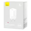 Baseus 30W GaN5 Mini Fali Töltő (Fehér) (32059)
