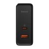 Baseus GaN USB-C + USB fali töltő, 100W + 1m kábel