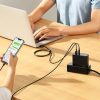 Baseus GaN USB-C + USB fali töltő, 100W + 1m kábel