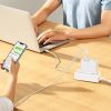 Baseus GaN5 Pro USB-C + USB hálozati töltő, 100W + 1m kábel (Fehér)