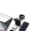 Baseus GaN5 Pro USB-C + USB hálozati töltő, 100W + 1m kábel (Fehér)