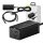 Baseus GaN5 Pro asztali gyorstöltő USB + 2x USB-C + HDMI, 67W 1,5m-es tápkábellel + USB-C - USB-C adatkábel, 100W (20V/5A), 1m (fekete)