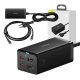 Baseus GaN5 Pro asztali gyorstöltő USB + 2x USB-C + HDMI, 67W 1,5m-es tápkábellel + USB-C - USB-C adatkábel, 100W (20V/5A), 1m (fekete)