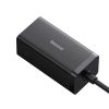 Baseus GaN5 Pro asztali gyorstöltő USB + 2x USB-C + HDMI, 67W 1,5m-es tápkábellel + USB-C - USB-C adatkábel, 100W (20V/5A), 1m (fekete)