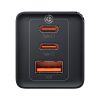 Baseus GaN5 Pro hálózati töltő 2xType-C + USB, 65W (Fekete)
