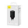Baseus GaN5 Pro hálózati töltő 2xType-C + USB, 65W (Fekete)