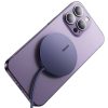 Baseus Simple Mini3 Mágneses (MagSafe), vezeték nélküli, indukciós töltő, 15W (lila)
