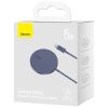 Baseus Simple Mini3 Mágneses (MagSafe), vezeték nélküli, indukciós töltő, 15W (lila)