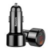 Baseus Magic Series PPS - USB/USB-C autós töltő QC 4.0+ / QC3.0 6A/45W (fekete)