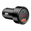 Baseus Magic Series PPS - USB/USB-C autós töltő QC 4.0+ / QC3.0 6A/45W (fekete)