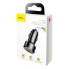 Baseus Magic Series PPS - USB/USB-C autós töltő QC 4.0+ / QC3.0 6A/45W (fekete)