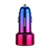 Baseus Magic USB + USB-C QC 4.0 PD 45W autós töltő (piros/kék)