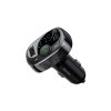 Baseus autós töltő Bluetooth FM adóvevő S-09A, BT. 4.2, 10m hatótávolság, 2x USB-A 3.4A, Micro SD kártyaolvasó, (fekete)