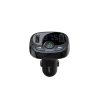 Baseus autós töltő Bluetooth FM adóvevő S-09A, BT. 4.2, 10m hatótávolság, 2x USB-A 3.4A, Micro SD kártyaolvasó, (fekete)