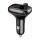 Baseus Autós Töltő - Bluetooth FM Transmitter S-13, BT. 5.0, 10m Range, USB-A QC 12V/ 2.4A, USB-A 5V/ 1.5A, Type-C 12V/ 2.4A, (Fekete) 