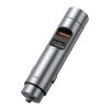 Baseus FM adó Energy Column Bluetooth 5.0, 2x USB, 18W (ezüst)