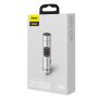Baseus FM adó Energy Column Bluetooth 5.0, 2x USB, 18W (ezüst)