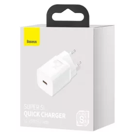   Baseus Szupergyors USB-C 25 W-os Power Delivery Quick Charge töltő (Fehér)