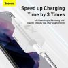 Baseus Szupergyors USB-C 25 W-os Power Delivery Quick Charge töltő (Fehér)