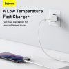 Baseus Szupergyors USB-C 25 W-os Power Delivery Quick Charge töltő (Fehér)