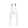 Baseus Szupergyors USB-C 25 W-os Power Delivery Quick Charge töltő (Fehér)