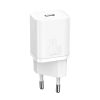 Baseus Super Si USB-C hálózati gyorstöltő 20W (Fehér)