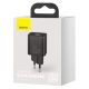 Baseus Super Si USB-C gyors hálózati töltő 30W (Fekete)