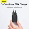 Baseus Super Si USB-C gyors hálózati töltő 30W (Fekete)