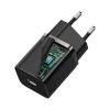 Baseus Super Si USB-C gyors hálózati töltő 30W (Fekete)