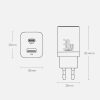 Baseus Utazó Gyorstöltő - Super Si Pro mini - C+U, PD 3.0, QC 3.0 30W (Fekete)