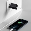 Baseus Utazó Gyorstöltő - Super Si Pro mini - C+U, PD 3.0, QC 3.0 30W (Fekete)