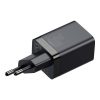 Baseus Utazó Gyorstöltő - Super Si Pro mini - C+U, PD 3.0, QC 3.0 30W (Fekete)