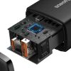 Baseus Compact gyorstöltő adapter 20W Type-C + USB (Fekete)