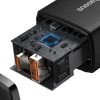 Baseus Compact gyorstöltő adapter 20W Type-C + USB (Fekete)