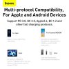 Baseus Compact gyorstöltő adapter 20W Type-C + USB (Fehér)